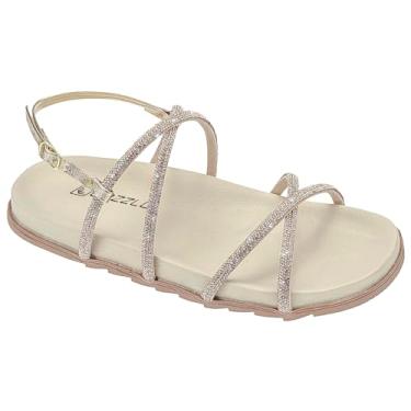 Imagem de Sandália Slide Papete Flatform Feminino Amarração (Dourado, BR, Adulto, Numérico, 35)