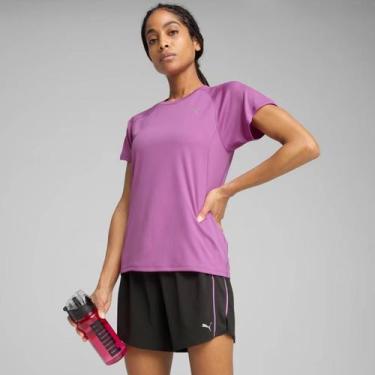 Imagem de Camiseta Puma W Run Velocity AOP Feminina Roxa, M