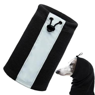Imagem de Proteção Para Ouvidos De Cães Contra Ruído,Capuz Suave Quente Elástico Cancelador De Ruído - Envoltório De Ouvido, Pescoço E Cabeça | Para Grandes Pets Inverno Tratamento Secagem E Fogos De