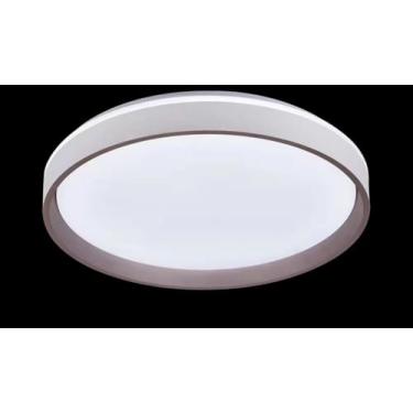 Imagem de Plafon LED Moderno 40cm (36W) e 50cm (48W) | 3 Cores (3000K-6000K) | Redondo ou Quadrado (50cm Redondo Branco/Café)