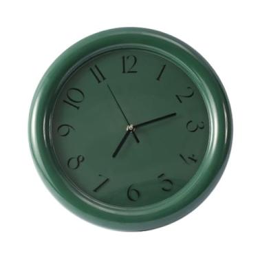 Imagem de Relógio de parede Relógio de parede nórdico, elegante e minimalista, silencioso, ideal para uso doméstico fácil combinar para decoração de casa(Green)