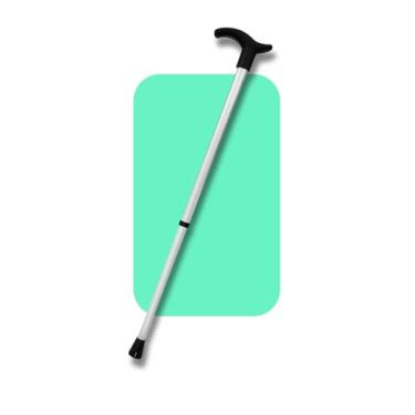 Imagem de Bengala Ortopédica Extensível, Bastão de Apoio com Punho Ergonômico, Leve e Resistente, Prateada, Com Ajuste de Altura, Safe Medic