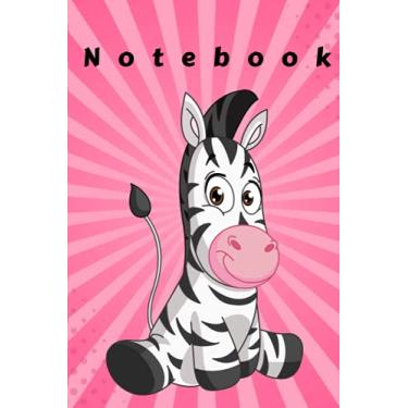 Imagem de Notebook: Journal Cartoon Zebra Boys Girls Kids Teens Students Writing Notes