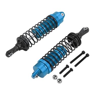 Imagem de Ainoli 2 peças de amortecedores dianteiros e traseiros para JLB 1/10 Series RC Truck Amortecedor de suspensão dianteira e traseira (Azul)
