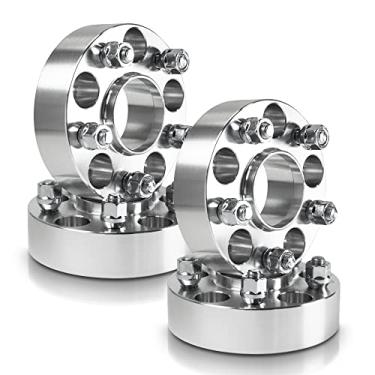 Imagem de Customadeonly 4 peças de espaçadores de roda centralizados de cubo de 38 mm padrão de parafuso 5x150 a 5x150 furo central 110 mm passo da rosca 14 mm x 1,5 compatível com Toyota