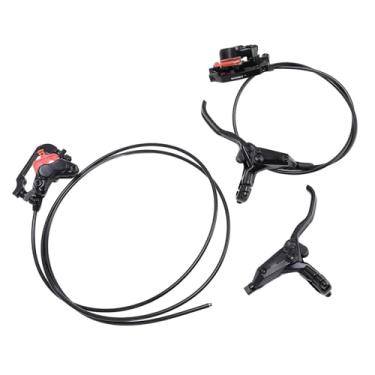 Imagem de SPYMINNPOO Kit de Freios a Disco Hidráulico Conjunto 4 Pistões Liga Alumínio Pinça Dianteira e Traseira Com Alavanca para Ciclismo Aventuras