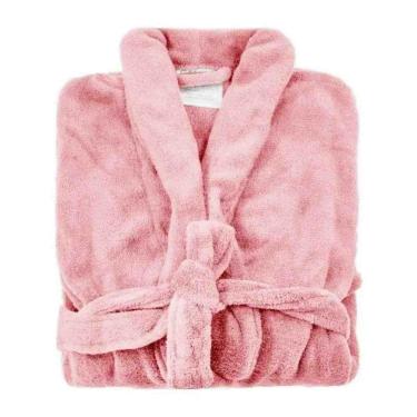 Imagem de Roupao Microfibra Liso Attuale Rosê