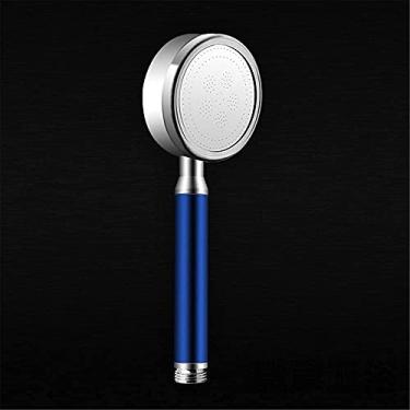 Imagem de YYBOES Cabeça de chuveiro chuveiro filtro de chuveiro elétrico cabeça de chuveiro de alta pressão removível reforço de chuveiro divisória de chuveiro bocal pressurizado de alumínio doméstico portátil