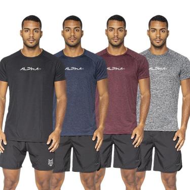Imagem de Kit 4 Camisetas Dry Alpha Co Masculina-Masculino
