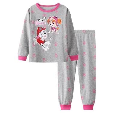 Imagem de Conjunto De Pijamas Infantis PAW Patrol, Manga Comprida E Calças Compr