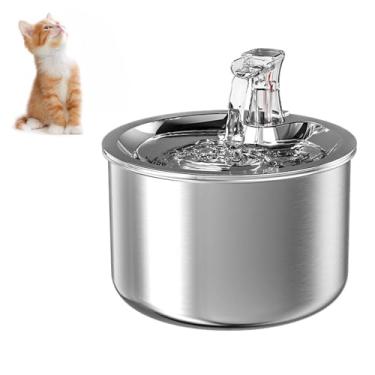 Imagem de Dispenser de Água Automático para Gatos Aço Inoxidável 304 com Temperatura Constante Cães e Filhotes Gato