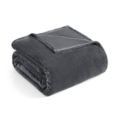 Imagem de Casa Platino Cobertor King – Manta de lã carvão 108 x 90 para cama ou sofá – Cobertor de flanela leve e quente para mulheres e homens – Conforto para todas as estações