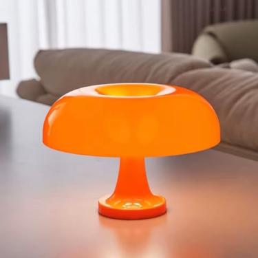 Imagem de Luminária De Mesa Led Cogumelo Laranja