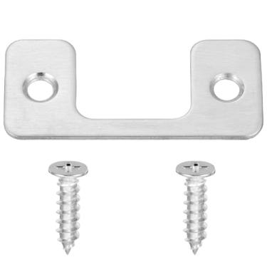 Imagem de ULTECHNOVO Placa de bloqueio de porta de aço inoxidável Trava de reforço de porta placa de chute de porta de segurança de porta protetor de trava para portas dispositivos de segurança de porta 201