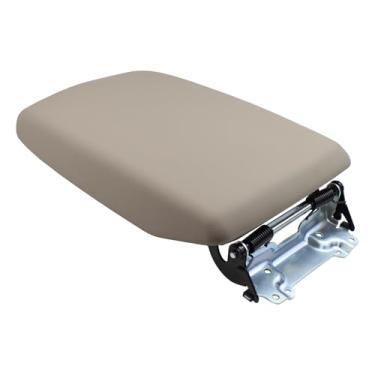 Imagem de DriveFix Tampa do apoio de braço do console central frontal com montagem de suporte bege para Toyota Highlander 2008-2013