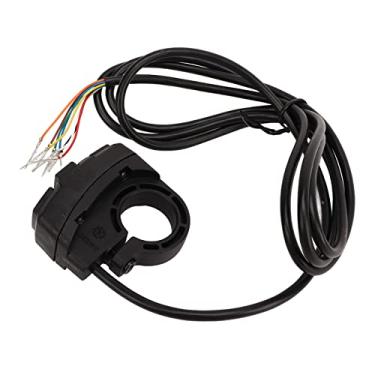 Imagem de Acouto Buzina de Luz para Bicicleta Elétrica 36V 48V - Controle IP54 à Prova d'água Guiador de 22,2 Mm - Compatível Com Motocicletas, Bicicletas Elétricas e Scooters Design Compacto e ABS