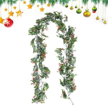 Imagem de Decoração Com Trepadeira Artificial - Guirlanda Decorativa Ajustável 15 Centímetros,Decorativa Falsa,para Casa Interior Exterior Quintal Fazenda Natal Feriado Família Amigos Casamento Festa