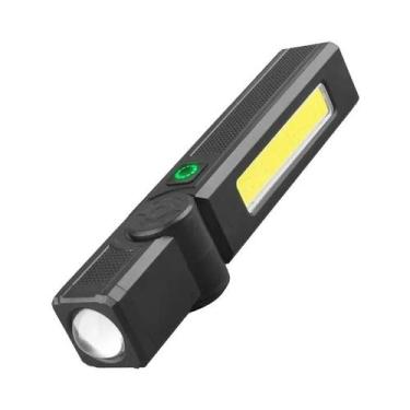 Imagem de Lanterna recarregável multifuncional USB com ímã, Poderoso COB LED Wor