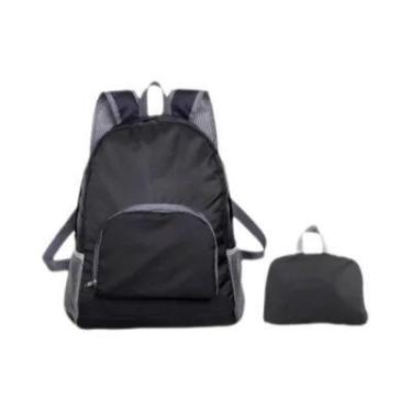 Imagem de Mochila De Viagem Unissex Leve E Dobrável, Bolsa De Ombro Portátil Par