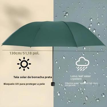 Imagem de Guarda-chuva Triplo Extra Grande De 130cm Proteção Eficaz Contra Chuva