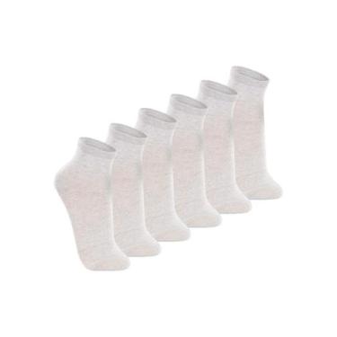 Imagem de Kit com 6 Pares de Meias Cano Médio Lupo 4200-088, Cinza