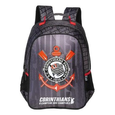 Imagem de Mochila Escola Sport Corinthians Timão Campeão Menino Costas - Xeryus
