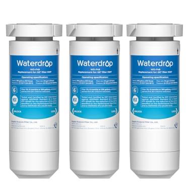 Imagem de Waterdrop Filtro de água XWF para geladeira GE®, substituição para filtro de água GE® XWF, 3 filtros