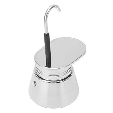 Imagem de Generic Mão Despeje Latte Clássico Cafeteira Fácil de Operar Cafeteira de Aço Inoxidável para Escritório Em Casa (50ml)