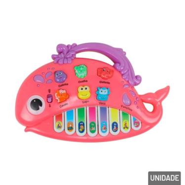 Imagem de Teclado Musical Infantil Baleia - Tudo em Caixa - ARK BRASIL