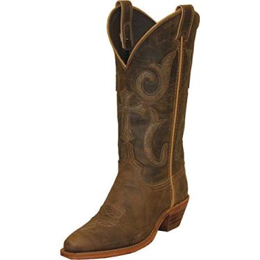 Imagem de Abilene Bota feminina Western Cross Snip Toe - 9222, Marrom, 6.5
