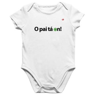 Imagem de Body Bebê Algodão O pai tá on! - Foca na Moda, Branco, G