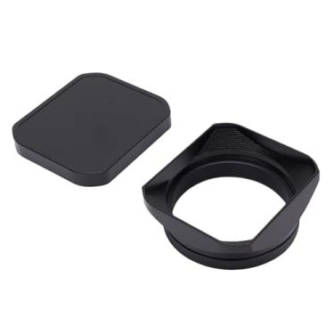 Imagem de aqxreight Capa de Lente de Metal Quadrada para X100VI X100V X100F Acabamento Fosco Reflexivo, Ajuste, Sem Necessidade de Adaptador, Construção de Alumínio para Fotografia Aprimorada (Preto)