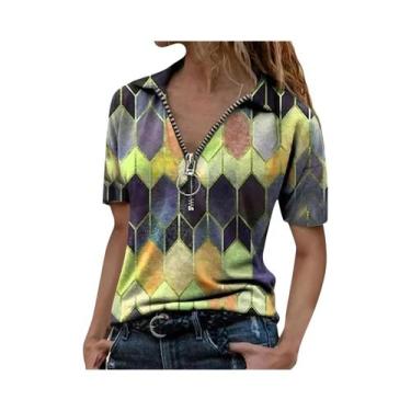 Imagem de Camisa Polo Versátil Feminina Para Todas as Estações, Fácil De Cuidar,