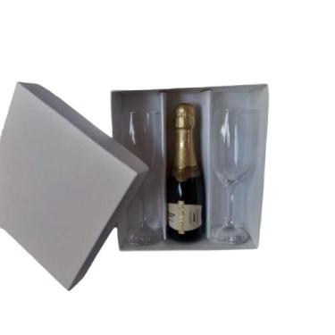 Imagem de Kit Padrinhos Chandon Baby / 02 Taças Branco