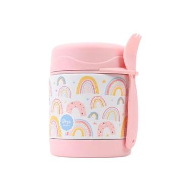 Imagem de Pote Térmico Infantil Dryz Aço Inox 370ml com Talher BPA Free  Introdu