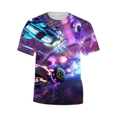 Imagem de Design criativo do jogo Rocket League, camiseta legal e moderna com pe