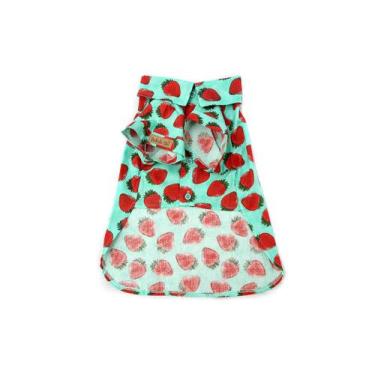 Imagem de Camisa Fruit para Cachorro e Gato Pet - Bichinho Chic, Vermelho, 1