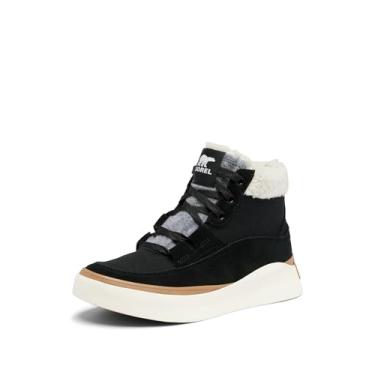 Imagem de SOREL Tênis feminino Out N About lV Mid impermeável, Preto/sal marinho, 38