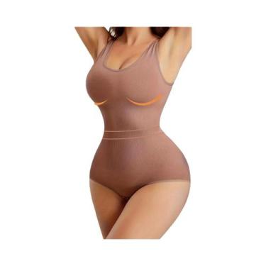 Imagem de Body Feminino Sem Costura Com Controle De Cintura E Abdômen, Macacão M