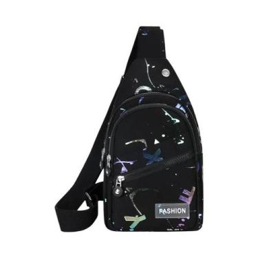 Imagem de Bolsa Transversal Pequena Feminina Para Viagem E Esporte - NONE, Preto
