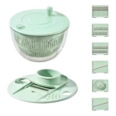Imagem de Secadora Seca Salada Centrifuga 10 Em 1 Corta Legumes Ralador Multiuso