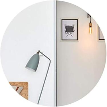 Imagem de Espelho De Banheiro Redondo Sem Moldura Simples E Moderno Espelho De Vidro De Vestir E Maquiagem Montado Na Parede, Adesivo De Parede Mini Decoração Diy Redonda Adereços De Fotos E, 35cm