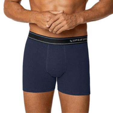 Imagem de Cueca Lupo Boxer Algodão com Elastano 523-004, Marinho, M