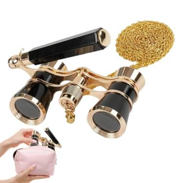 Imagem de Binóculos de teatro para mulheres – Óculos de teatro vintage compactos e elegantes | Mini binóculos para adultos e mulheres | para cinema, viagens, passeios turísticos, jogos esportivos