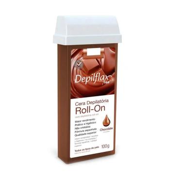 Imagem de Cera Depilatória Roll-On Chocolate Depilflax 100G