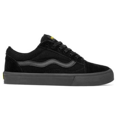 Imagem de Tênis Mad Rats Lona Unissex Old School | All Black Cor:;Tamanho:34-Unissex