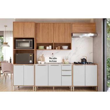 Imagem de Cozinha Modulada MGM 5 Peças Divina C5P177 Cinamomo/Off