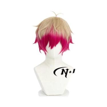 Imagem de Peruca De Cosplay Do Anime Blue Lock, Cabelo Magenta Para Comic Con, C