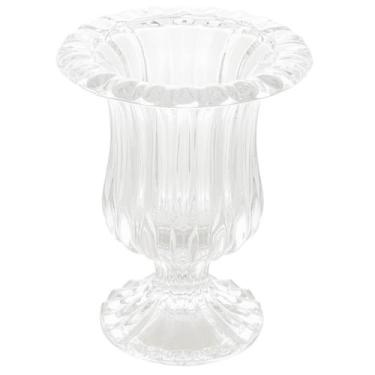 Imagem de Vaso de Vidro para Flores Decoração 11x14,5cm Escritório Sala Hall de 