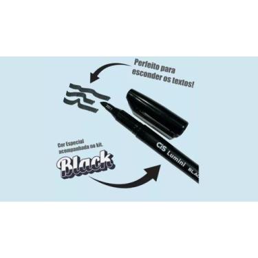 Imagem de Marca Texto Cis Lumini Trend Colors Preto - 1-3,5 mm